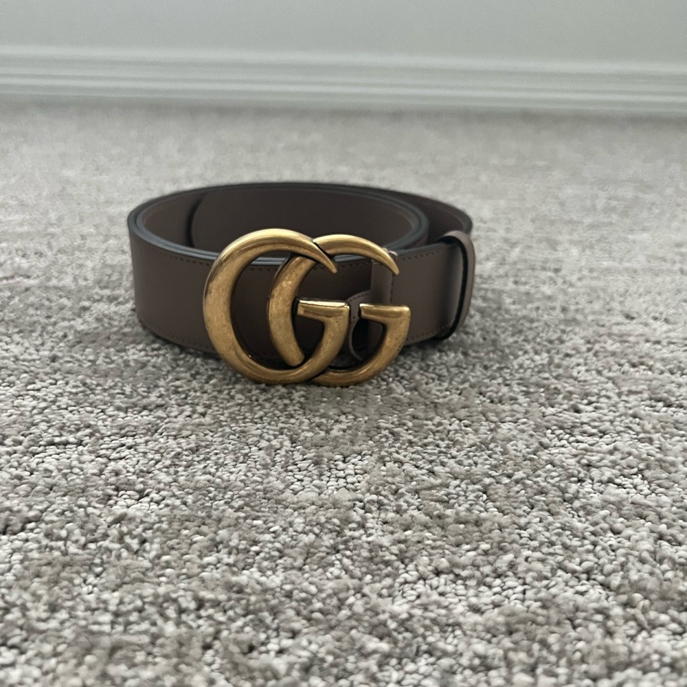 Gucci belt dusty pink